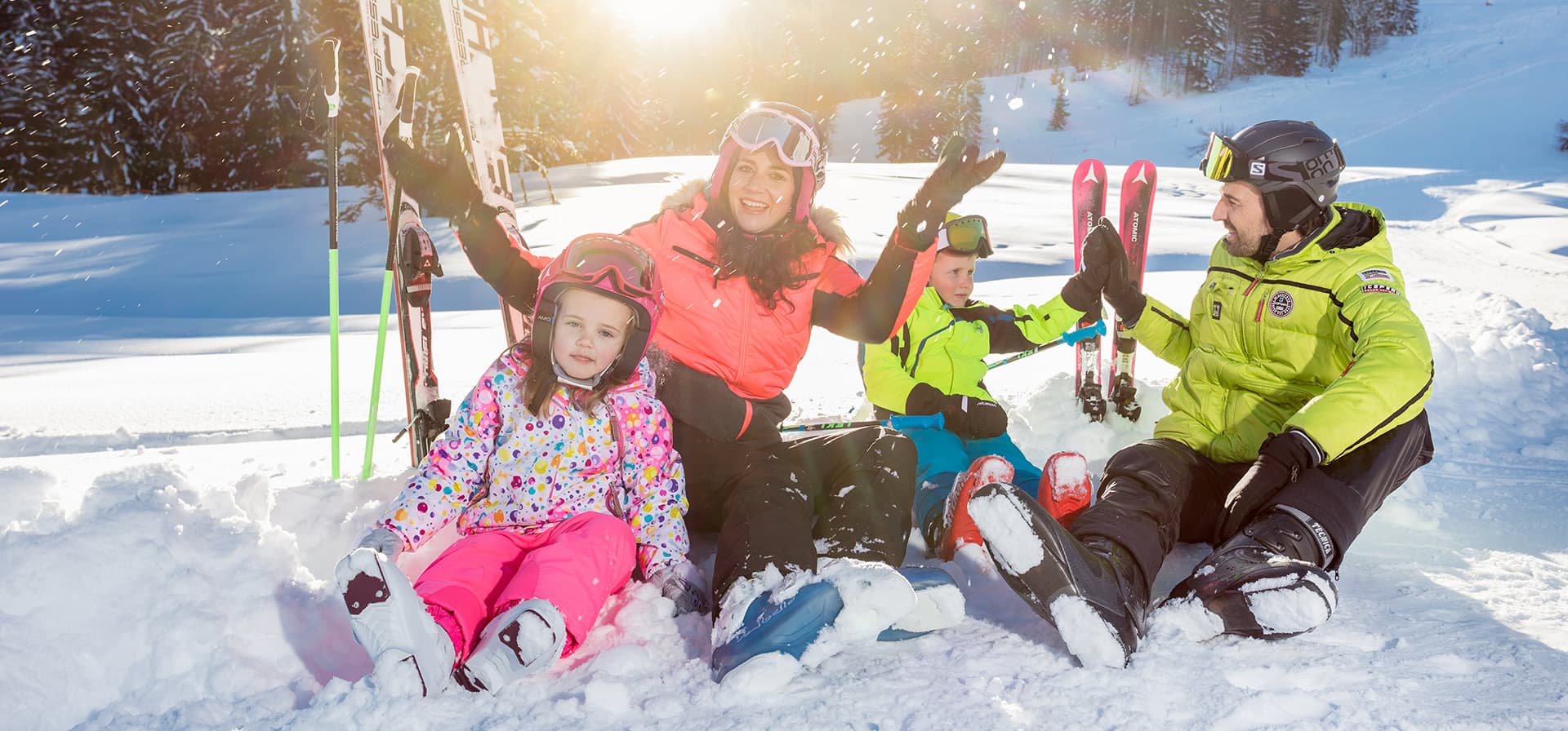 Spaß im Schnee mit der ganzen Familie